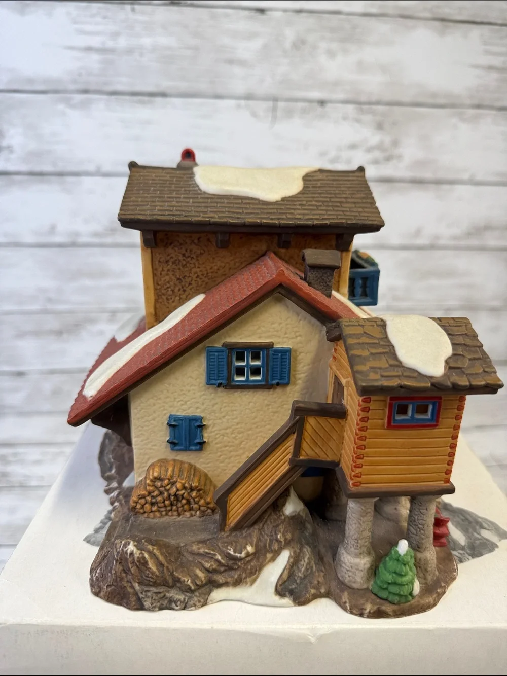 Department 56 BERNHARDINER HÜNDCHEN Alpine village series Christmas 1997